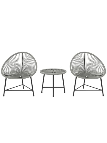 Outsunny Balkonmöbel Set in Grau 72L x 68B x 81H cm