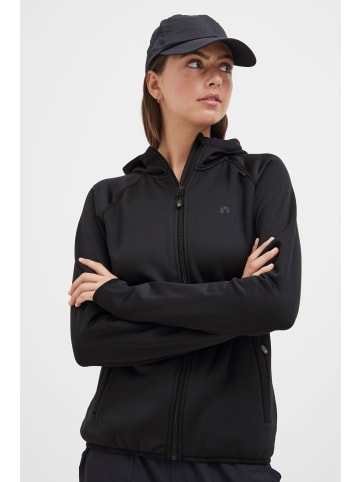 North Bend Fleecejacke NBBerta in Schwarz