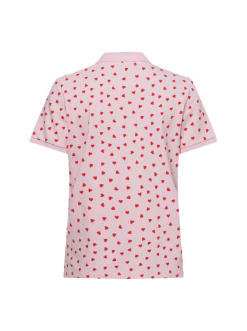 Marie Lund Poloshirt in rosa rot - 0001