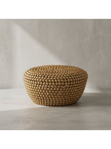 KADIMA DESIGN Couchtisch Aluminium 60x60x30 cm Wohnzimmertisch Metall Rund