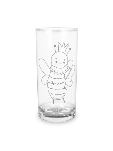 Mr. & Mrs. Panda Lieblingsglas Biene König ohne Spruch in Transparent