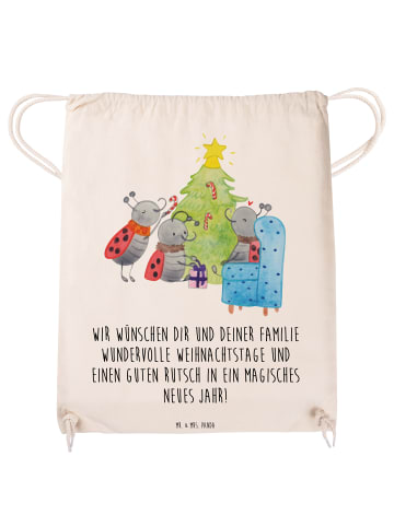 Mr. & Mrs. Panda zugbeutel Weihnachten Smörle mit Spruch in Creme