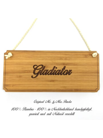 Mr. & Mrs. Panda Türschild Gladiator mit Spruch in Keine Angabe