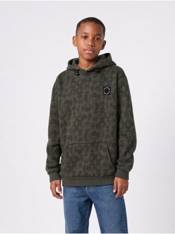 Petrol Industries Hoodie mit Allover-Print Forgeplace in Grau