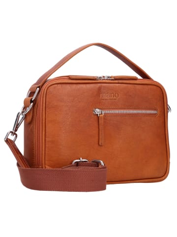 mano Don Pietro Umhängetasche Leder 26 cm in cognac