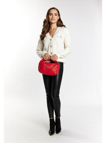 faina Damen Henkeltasche Aus Leder in Rot