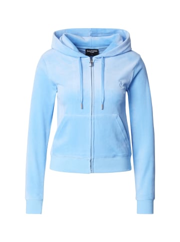 Juicy Couture Juicy Couture Damen Juicy Couture ZIP THROUGH HOODIE WITH ZIP PULL & JC in alaskan blue