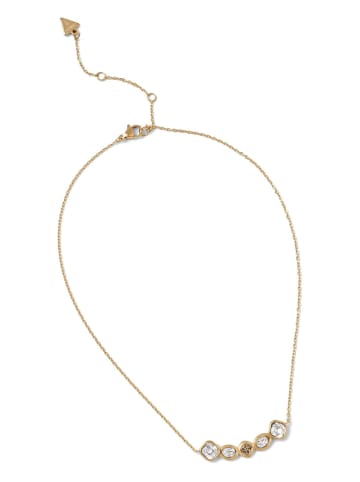 Guess Damen-Halskette 4G Multi Crystals Goldfarben