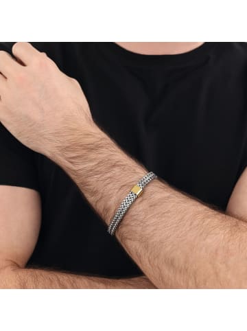 Amor Armband Edelstahl, IP Gold in Bicolor