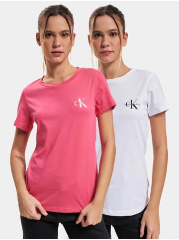 Calvin Klein T-Shirts in pink flash/bright white