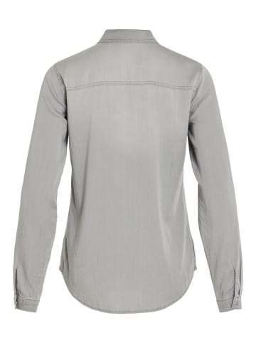 Vila Jeanshemd in Light Grey Denim