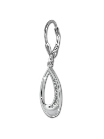 SilberDream Ohrringe Silber 925 Sterling Silber, glanz Träne Ohrhänger