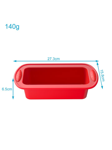 Intirilife Backform aus Silikon in Rot