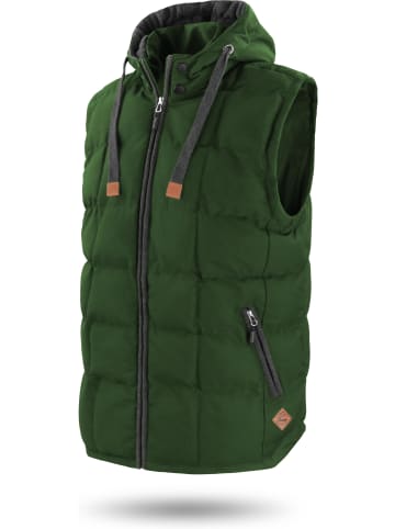 Normani Outdoor Sports Herren Winter-Steppweste Tropez in Oliv