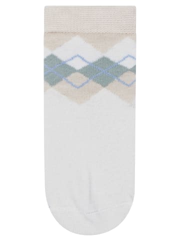 Sterntaler Socken Wolle Karo in ecru