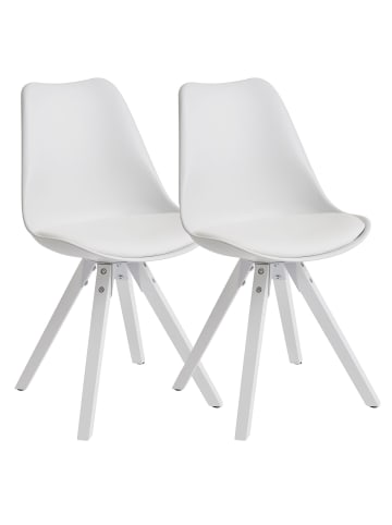 KADIMA DESIGN 2er Set Retro Esszimmerstuhl Skandinavisch, Polsterstuhl