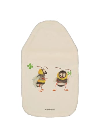 Mr. & Mrs. Panda Wärmflasche Hummeln Kleeblatt ohne Spruch in Weiß