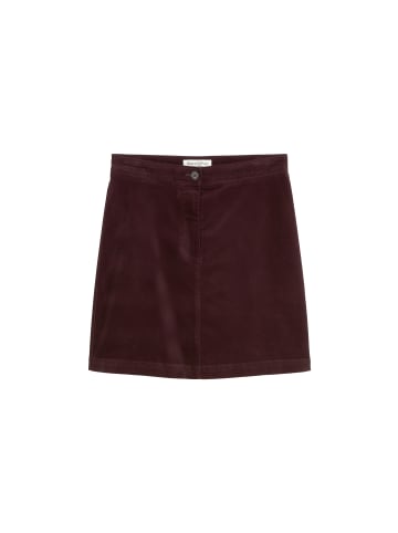 Marc O'Polo Kurzer Samtrock in black cherry