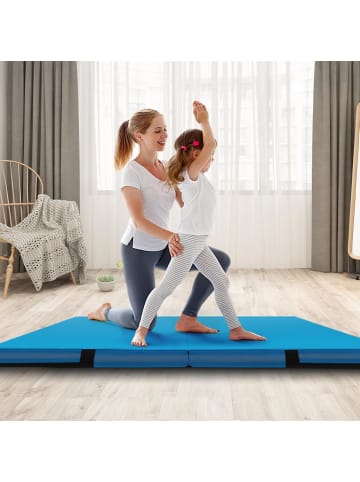 COSTWAY Turnmatte klappbar in Blau