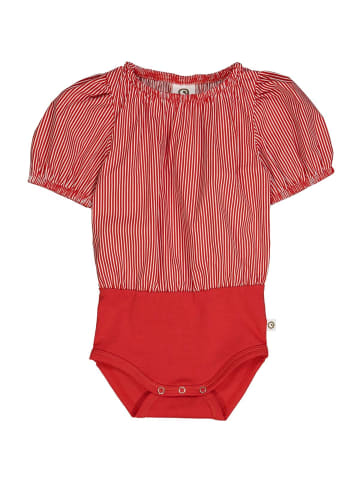 müsli Kurzarmbody in cream/red