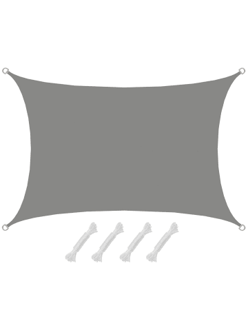 AMANKA Sonnensegel Coachella 300 x 400 cm in grau