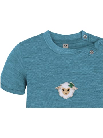 Normani Outdoor Sports 2x Baby Merino Kurzarm Body in Blau