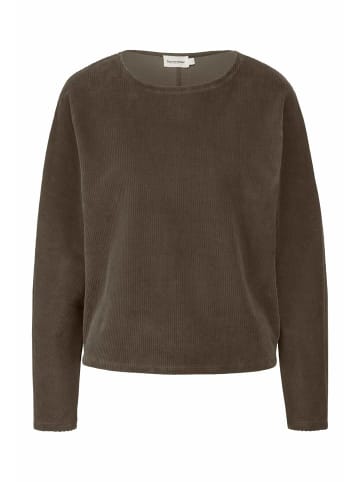 Hessnatur Hessnatur Longsleeve Oversized aus reiner Bio-Baumwolle in vintage oliv