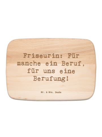 Mr. & Mrs. Panda Schneidebrett Spruch Friseurin Berufung mit Spruch in Transparent