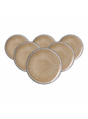 Ritzenhoff & Breker 6er Set Speiseteller Natura ø 26 cm in Creme