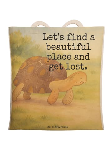 Mr. & Mrs. Panda Tasche Schildkröte MHerzieren Design mit Spruch in Weiß