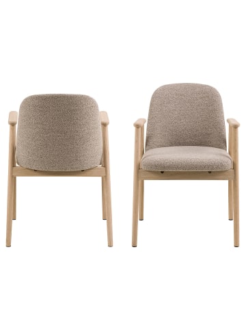 ebuy24 Esszimmerstuhl Leo Beige 2er Set