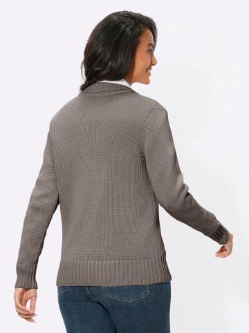 WITT WEIDEN Strickjacke in taupe-meliert