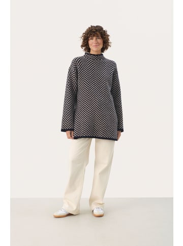 PART TWO Strickpullover LeanaPW in Navy Jacquard