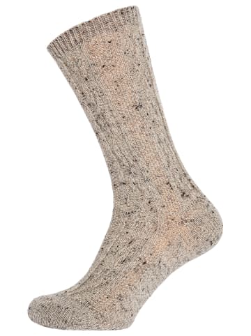 Lusana Schoppersocke L5694-9 in beige