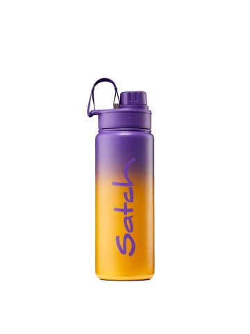 Satch Edelstahl Trinkflasche 0,5 l Purple Graffiti in lila/gelb