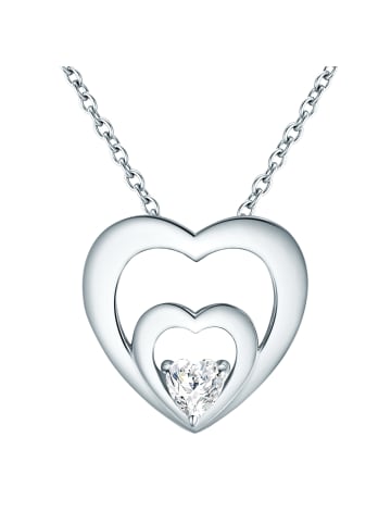 Rafaela Donata Halskette Herz Sterling Silber Zirkonia in silber