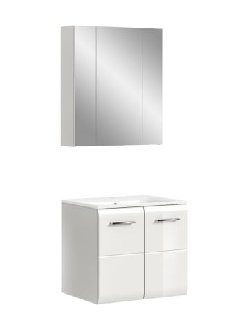 ebuy24 Badmöbelset Ice Weiß 60 x 46 cm