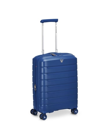 Roncato B-Flying Move 4 Rollen Kabinentrolley 55 cm mit Dehnfalte in blu notte