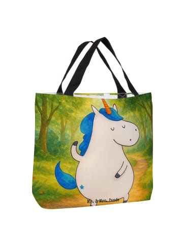 Mr. & Mrs. Panda Strandtasche Einhorn Mann Design ohne Spruch in Weiß