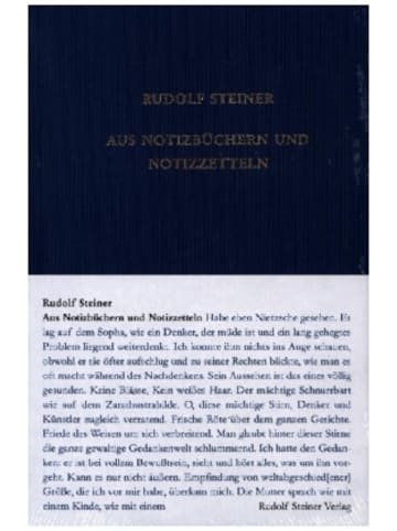 Rudolf Steiner Verlag Buch - Aus Notizbüchern und Notizzetteln