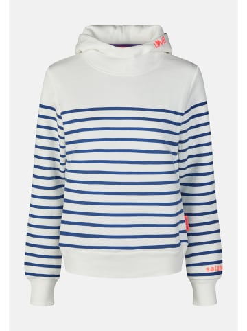 Salzhaut Hoodie VASEN in Navy Offwhite