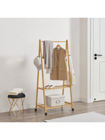 en.casa Garderobenständer Öckerö in Beige (B)69.5cm (T)43cm (H)152cm