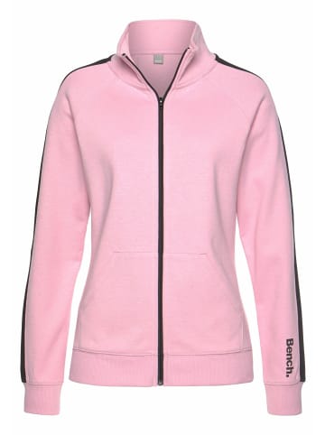 Bench Sweatjacke in rosa-schwarz