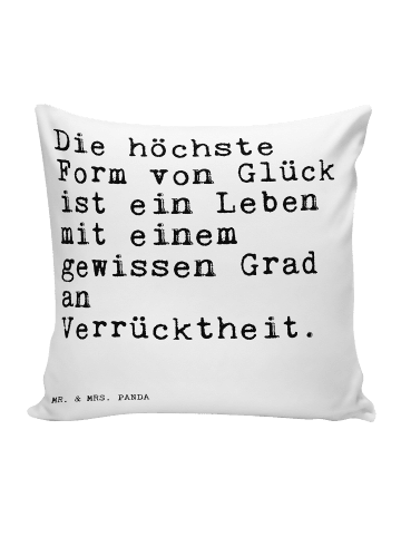 Mr. & Mrs. Panda Zierkissen Die höchste Form von... mit Spruch in Weiß
