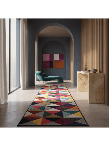 KADIMA DESIGN Kurzflor-Teppich Pflegeleicht MEON Geometrisch Strapazierfähig