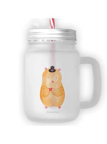 Mr. & Mrs. Panda Trinkglas Mason Jar Hamster Hut ohne Spruch in Transparent