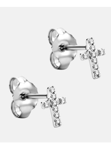 Diamant L'éternel Ohrringe aus 375 Weißgold mit Diamant