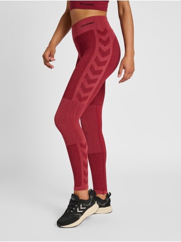 Hummel Leggings Hmlclea Multisport Damen in CABERNET/APPLE BUTTER MELANGE