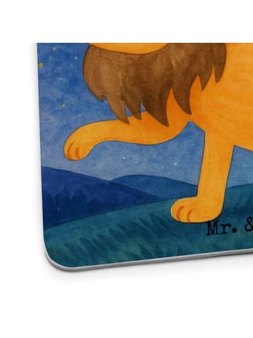 Mr. & Mrs. Panda Tischuntersetzer Sternzeichen Löwe Design ohne ... in Weiß