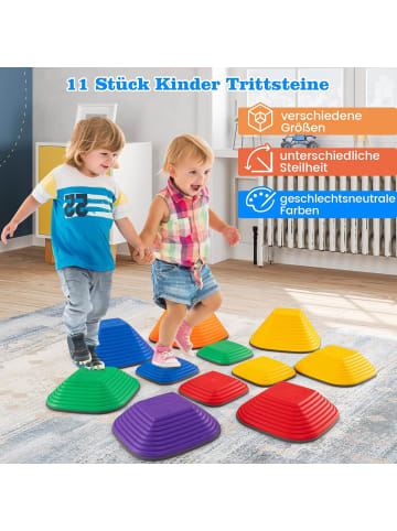 COSTWAY Balanciersteine für Kinder 11 tlg. in Bunt